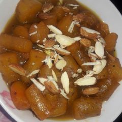A picture of Sweet potato in jaggery.