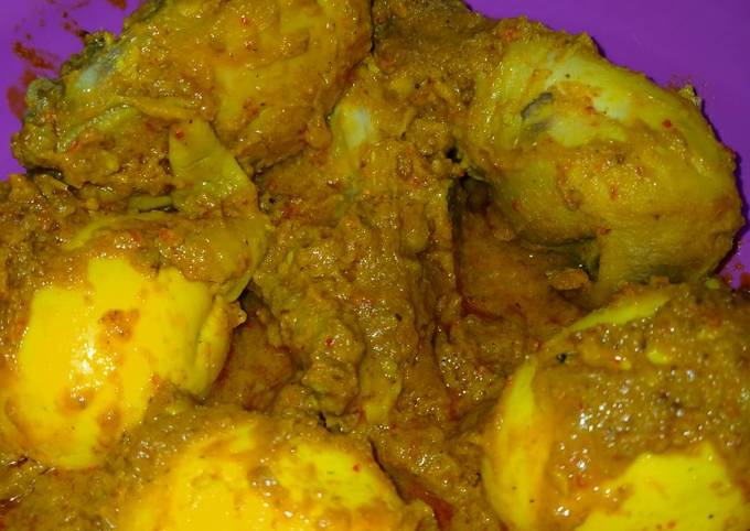 Rendang Ayam Telur ala ala"Menu Simpel"