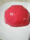 Mousse de piloncillo con jelly de tejocote con guayaba