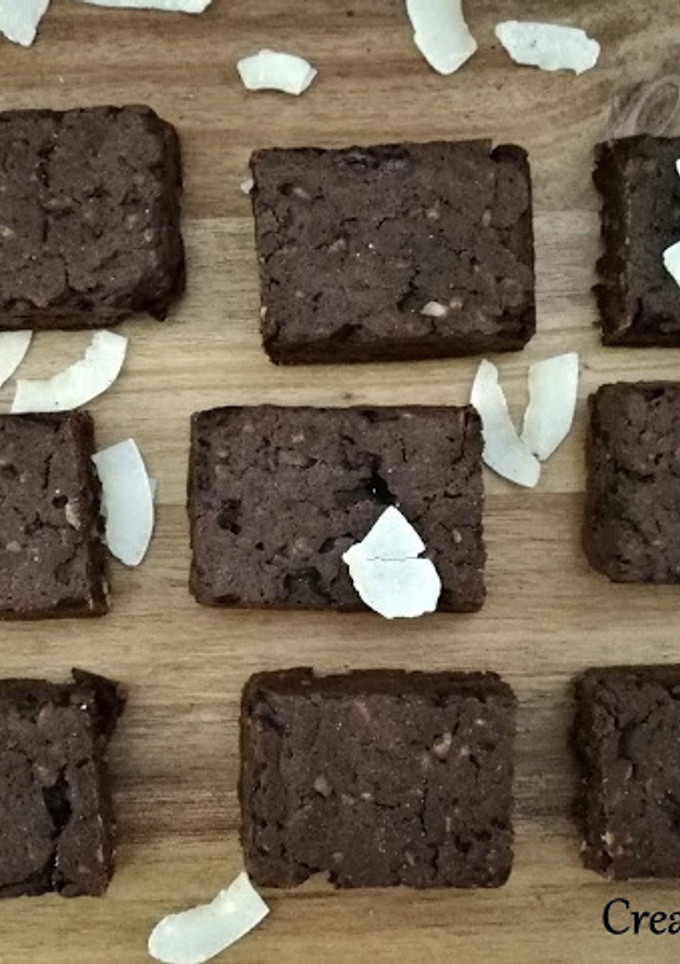 Una foto de Brownie de calabaza