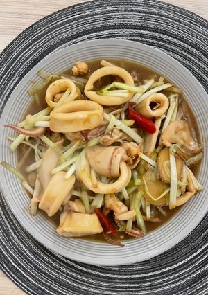 現流透抽快炒黃韭菜 的食譜成品照片