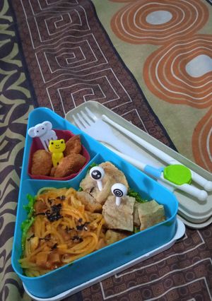 Foto resep Spaghetti (bekal sekolah)