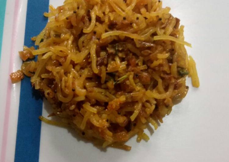 Recipe of Any-night-of-the-week Kurdai sabji(indian noodles)