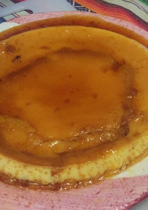 Una foto de Flan casero