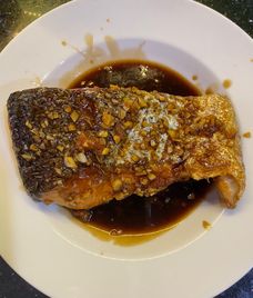 cá hồi áp chảo