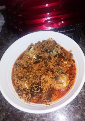 A picture of Egusi soup.