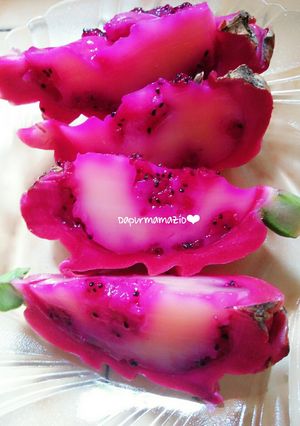 Foto resep Puding susu naga merah