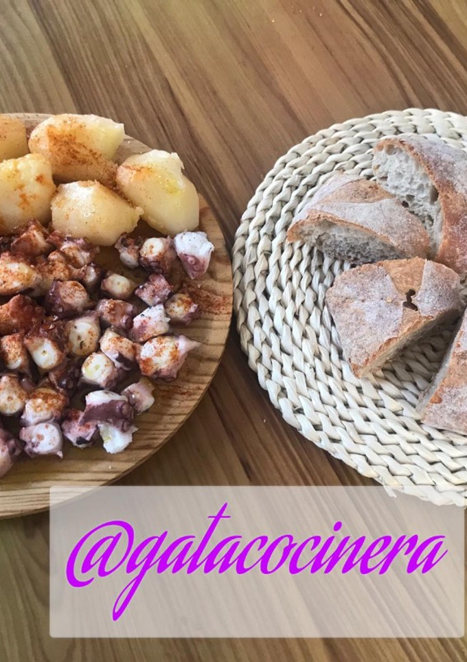 Una foto de Pulpo a la gallega “polbo a feira”