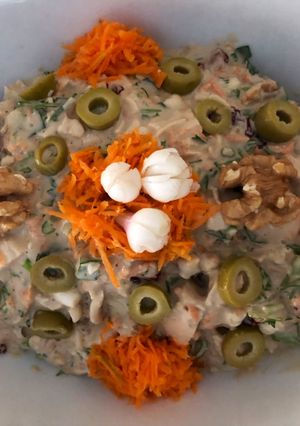 عکسی از دستور سالاد مرغ بالزاميک