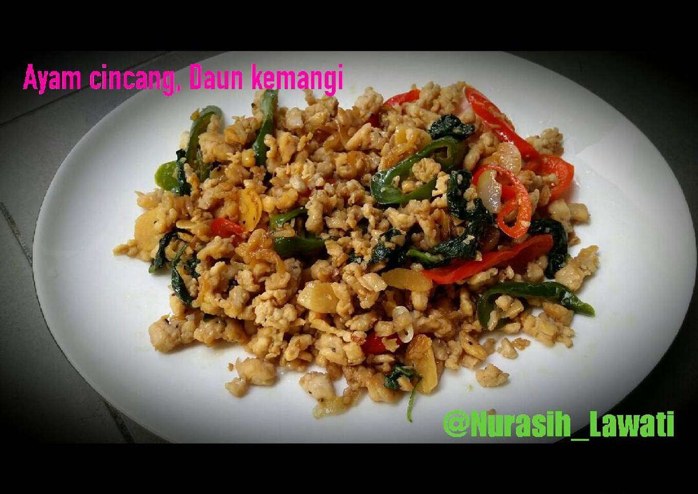 Ayam Cincang daun kemangi
