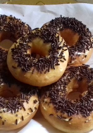 Foto resep Donat Messes Coklat paling simple dan praktis