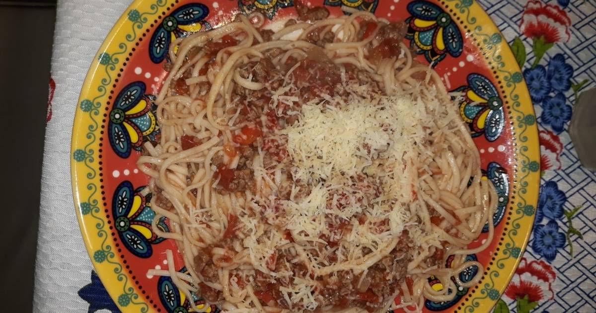 Fideos con tuco facil - 22 recetas caseras- Cookpad