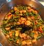 Cara Gampang Membuat Resep Kacang panjang tumis pedas manis udang tempe yang Menggugah Selera Anti Ribet, Uenak Banget