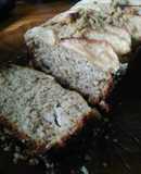 Budín de manzana y avena sin harina en licuadora