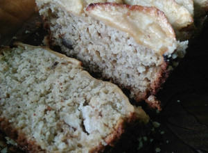 Una foto de Budín de manzana y avena sin harina en licuadora