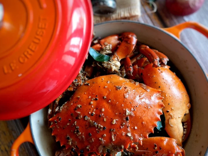 Langkah Mudah untuk Membuat Resep Kepiting Lada Hitam/Blackpepper Crab yang Bisa Manjain Lidah Anti Ribet, Mantap Sekali