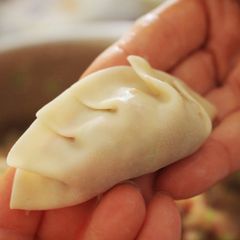 A picture of My Mom's Mandoo aka Mandu aka Korean Style Dumplings.