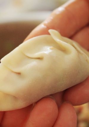 A picture of My Mom's Mandoo aka Mandu aka Korean Style Dumplings.
