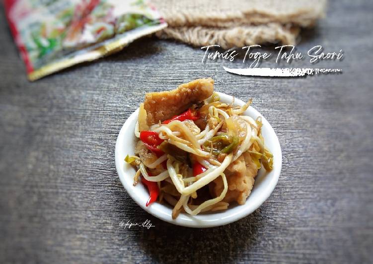 Tumis Toge Tahu Saori Tumis Toge Tahu Saori