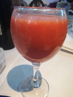 Una foto de Sorbete de tomate
