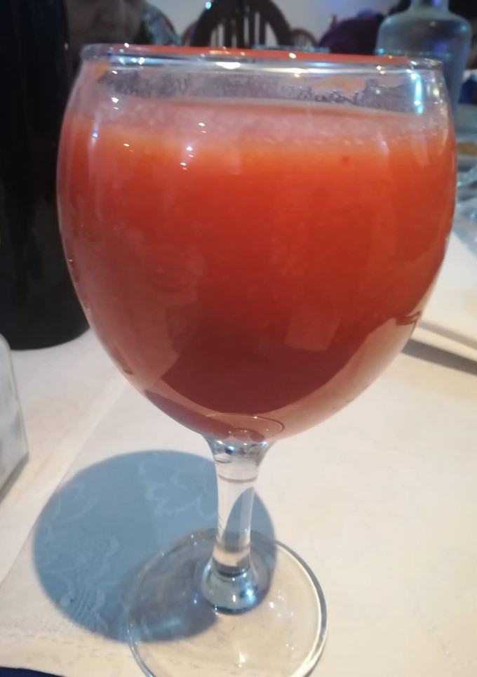 Una foto de Sorbete de tomate