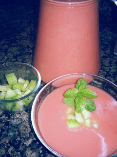 Una foto de Gazpacho Andalúz 😋🍅🍅😋
