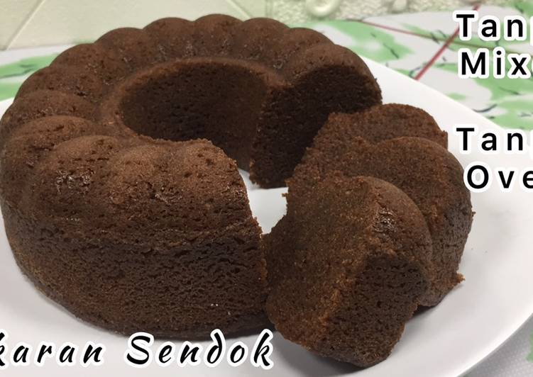 step by step Menyiapkan Brownies coklat chocolatos lembut tanpa mixer yang mengenyangkan