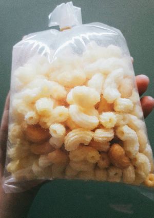 Hình của món Nui chiên bơ ngọt.