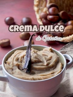 Una foto de Crema dulce de castañas