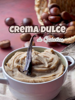 Una foto de Crema dulce de castañas