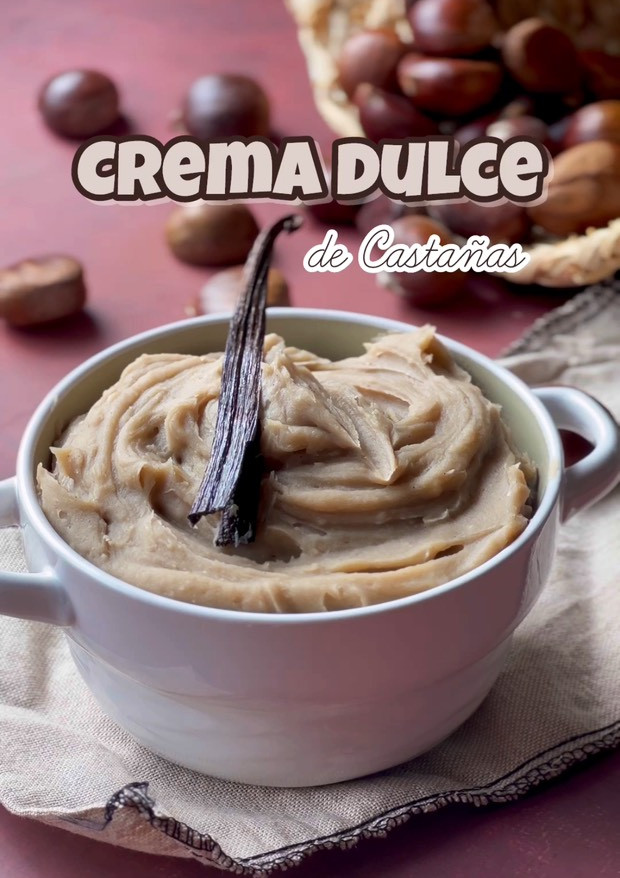 Una foto de Crema dulce de castañas