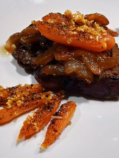 Una foto de Hígado de Ternera asada con Salsa de Soja