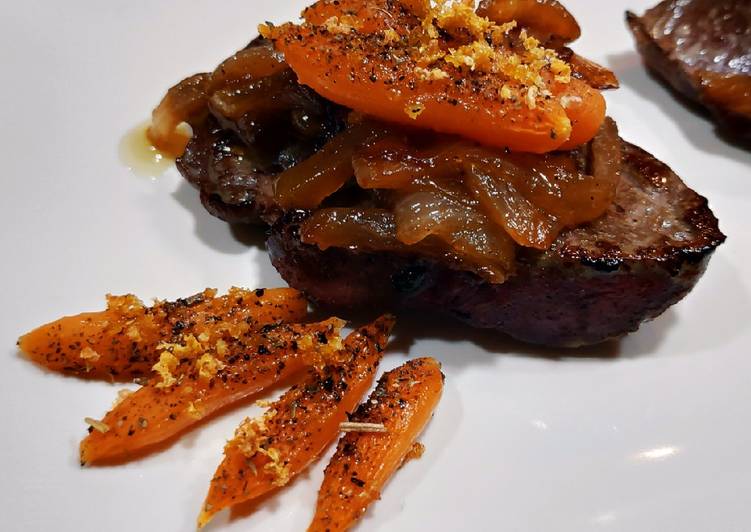 Hígado de Ternera asada con Salsa de Soja