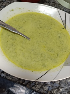 Una foto de Sopa de espinacas a la crema / Thermomix
