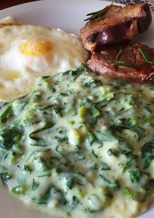 Una foto de Crema de espinaca
