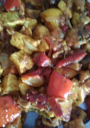 A picture of Kadhai paneer.