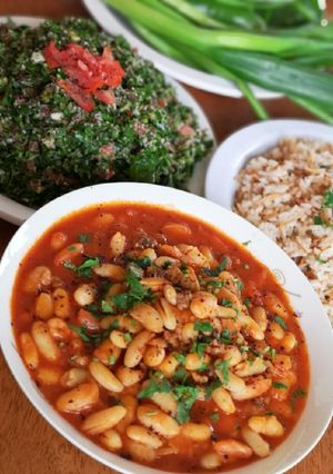 صورة لوصفة فاصوليا ورز على طريقتي