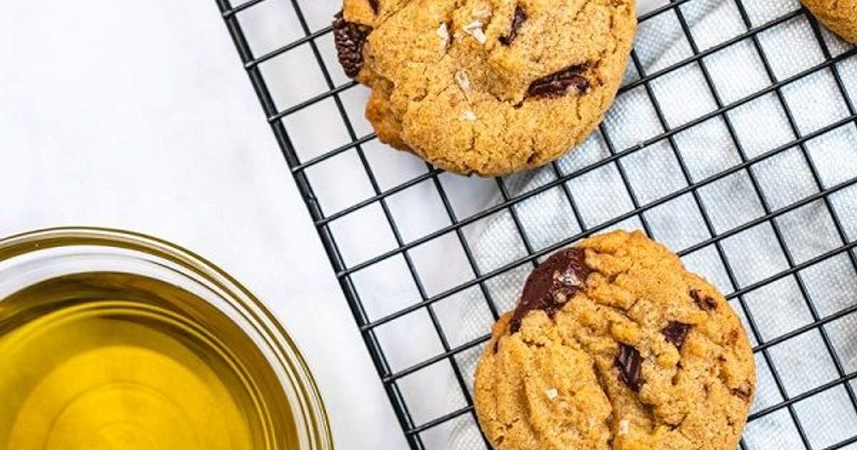 Chocolate Chunk Olive Oil Cookies Recipe by Olive Oils from Spain