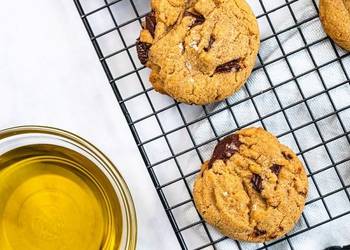 Recipe: Delicious Chocolate Chunk Olive Oil Cookies