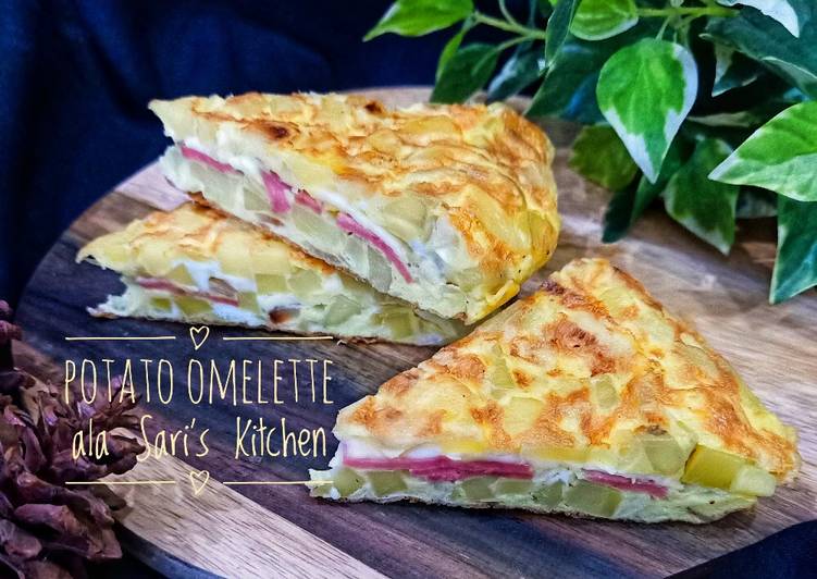 Cara Gampang Menyiapkan Potato Omelette ala Sari&#39;s Kitchen yang Lezat
