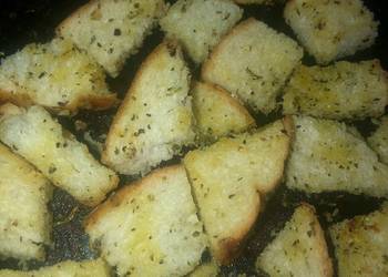 Without Fail Cooking Recipe Garlic herb Parmesan croutons Yummy