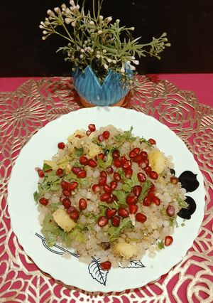A picture of Vrat ki Sabudana khichdi.