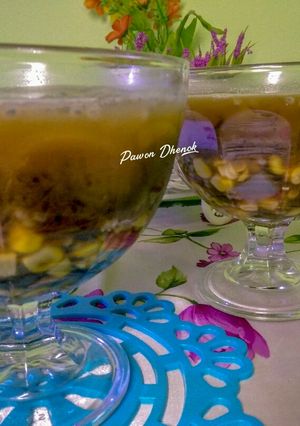 Foto resep Es jagung cincau hitam
