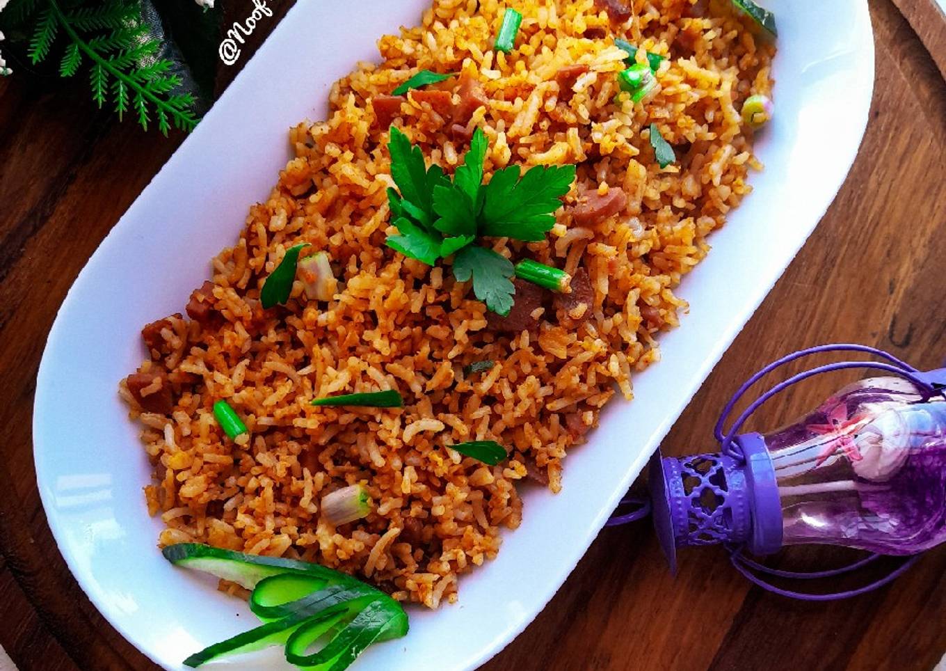 Anda Tawa Pulao (Nasi goreng telur ala India)