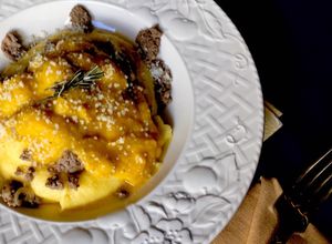 Foto di La signora in giallo (polenta con crema di zucca - ricetta healthy)