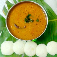 A picture of Idli Sambhar Restaurant Style.