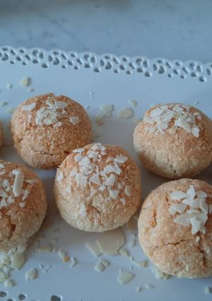 Foto di Biscottini con cocco e mandorle senza burro