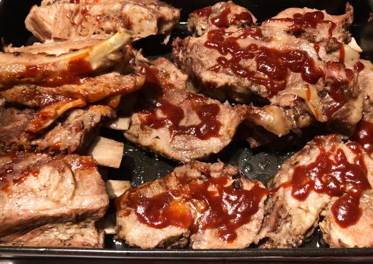 Rips con barbacoa al estilo de mi papá