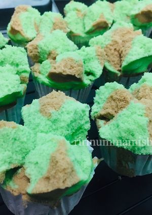 Foto resep Bolu Kukus pandan coklat