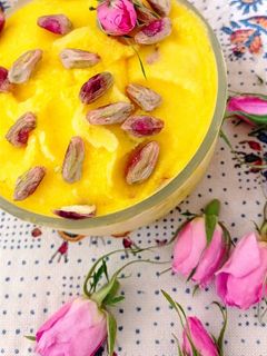 عکسی از دستور بستنی زعفرانی🍧🍦🍨